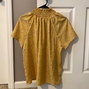Large, Yellow turtle neck blouse from shein